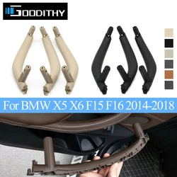 3PCS LHD RHD Car Interior Left Right Passenger Door Pull Handle Cover Panel Trim Replacement For BMW X5 X6 F15 F16 2014-2018