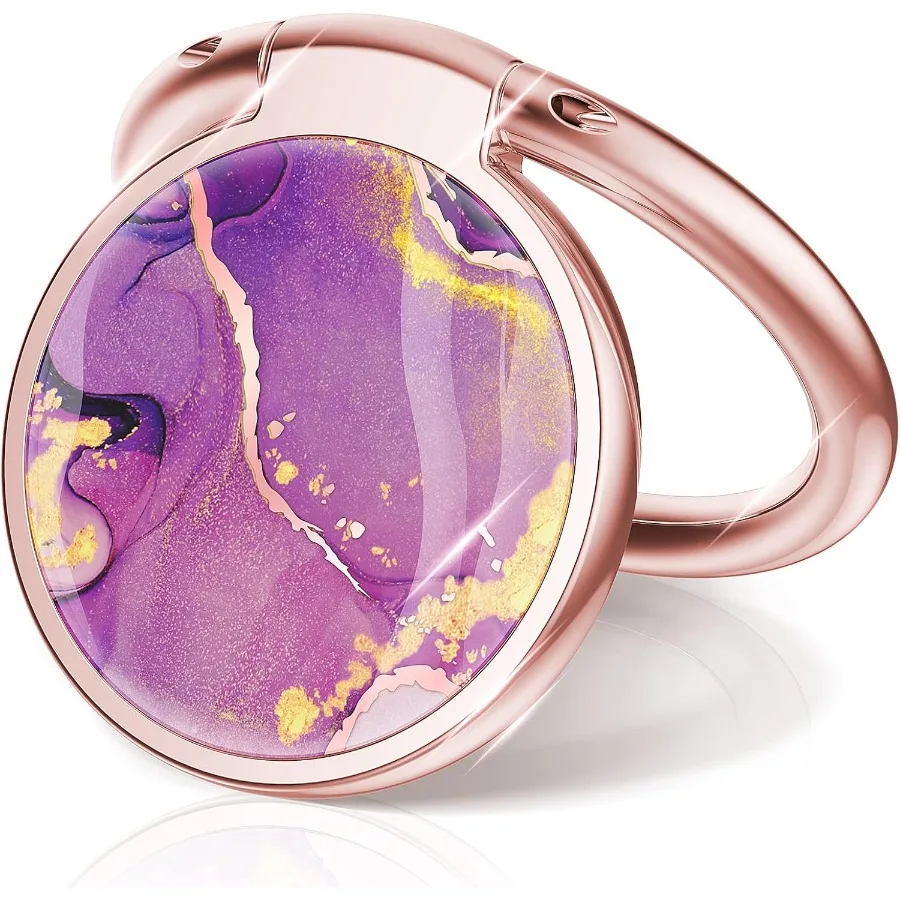 

Cell Phone Ring Holder Finger Ring Stand 360 Degree Rotation Finger Ring Kickstand Metal Grip for Magnetic Car Mount Compatible