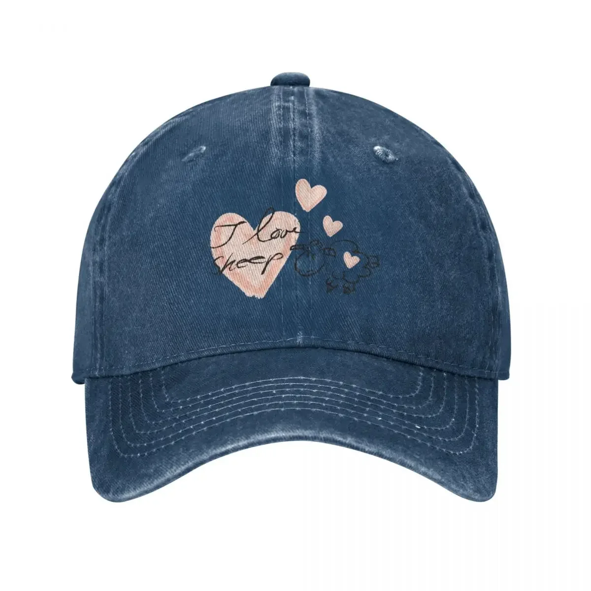 

i love sheep Baseball Cap derby hat Snapback Cap Gentleman Hat fishing hat Woman Men's