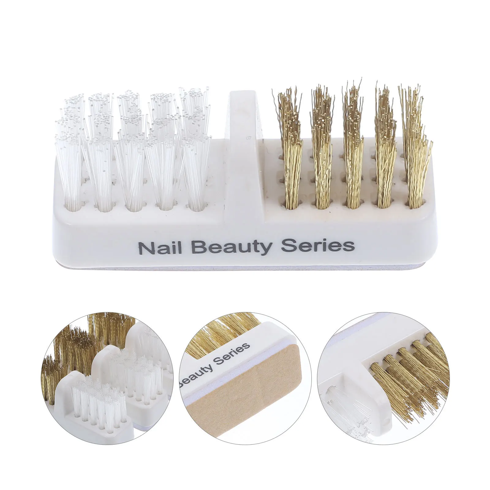 3 stuks nagelboren reinigingsborstel koperdraad gereedschap voor Nail Techs manicure onderhouds- en verzorgingsset accessoires