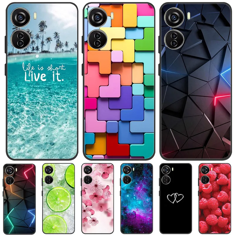 For ZTE Nubia Neo 5G Case Silicone Luxury Space Soft Bumper for ZTE Nubia Neo 5G Phone Cover TPU Funda Nubia Neo Fashion Bag