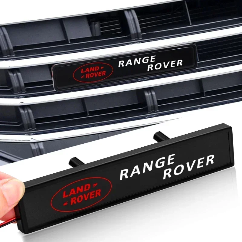 For Land Rover Range Rover Evoque Sport Discovery Velar SVR Car Decorative Light LED Front Hood Grille Emblem Badge Decor