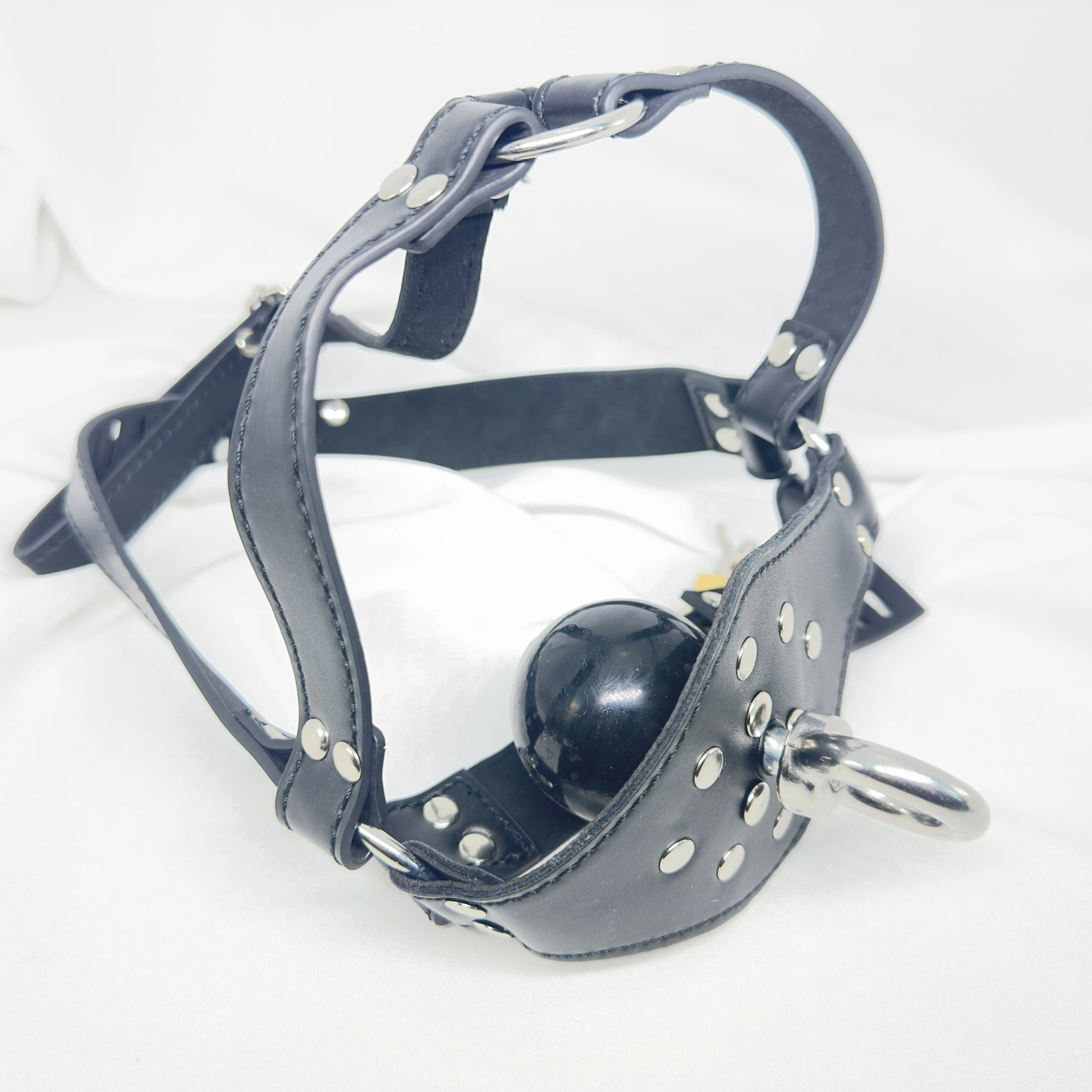 BDSM Harness Slave Traction ring + Asphyxia Gag Bondage Restraints Open Mouth Breathable Sex Toys Adult Sex Games For Couple