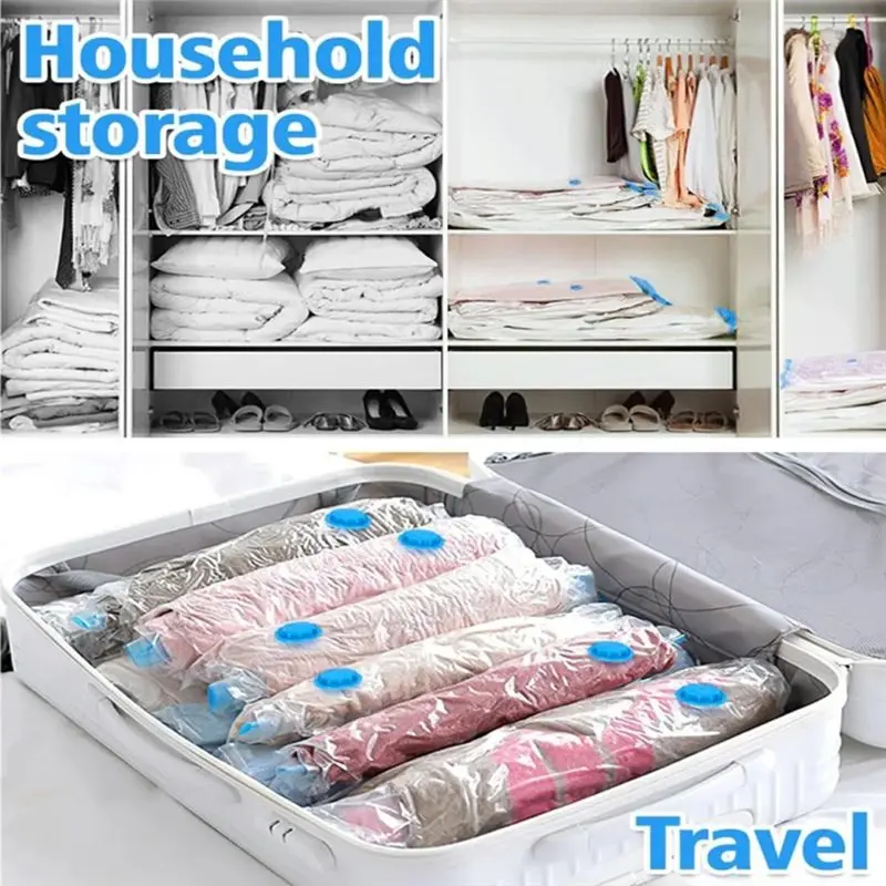 AT63-Vacuum Storage Bags,Vacuum Bag Packaging Saves Space,For Bedding Clothes Travel Storage Bedroom Storage Bags