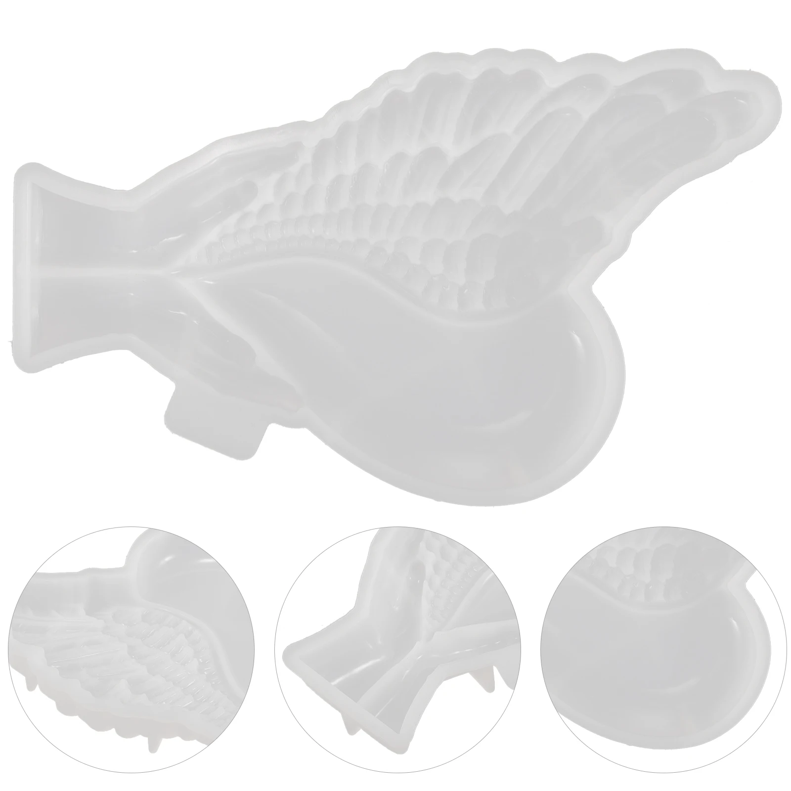 

Silicone Mold Heart Shaped Wall Decor Flexible Casting Molds for DIY Crafts White Easy Practical Art Tool Jewelry Accessories