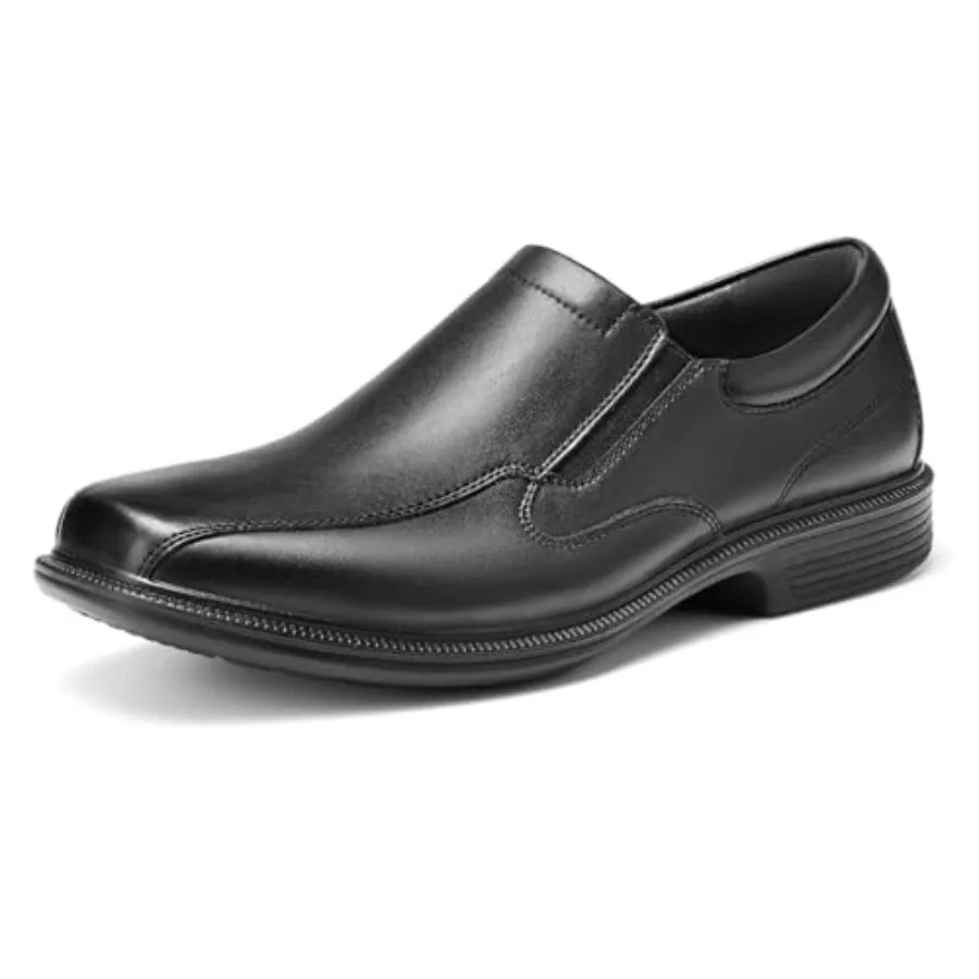 

HEEZ Mens Loafers, Split Leather Oxford Dress Shoes for Men, Formal Casual Business Shoes