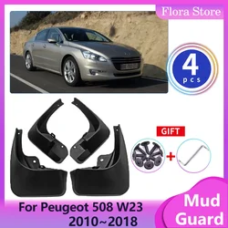 Car Fenders for Peugeot 508 W23 2010~2018 Front Mud Flap Splash Guards Mudguards Rear Wheels Protector Auto Exterior Accessories