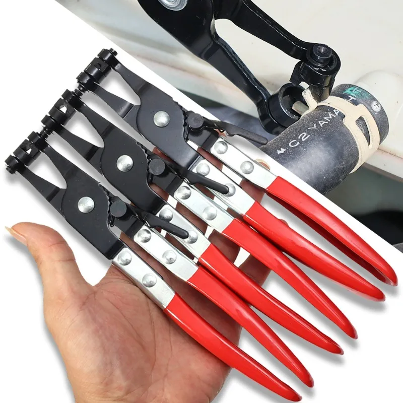 Car Hose Bundle Pliers Ring Water Pipe Hose Disassembly Tools Straight Throat Tube Bundle Clamp Auto Hose Clamp Pliers Puller