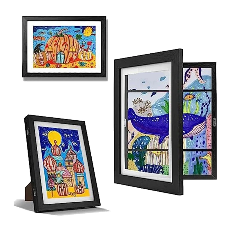 

1 Pcs Kids Art Frames Art Display For Kids 8.5X11 Front Opening Changeable Kids Artwork Frames