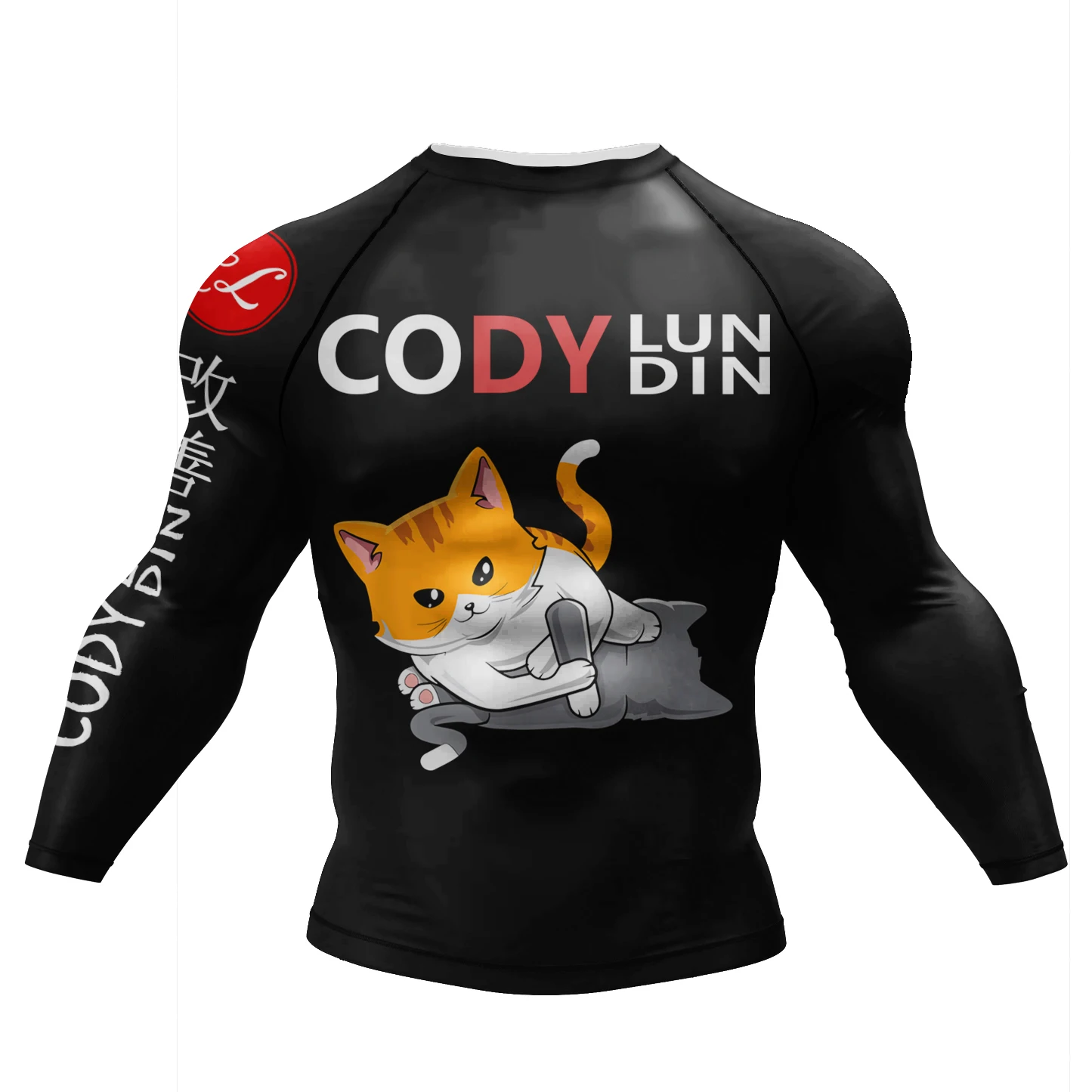 Cody Lundin Men Training Workout Shirt Skin Sport Muay Thai Shirt Long Sleeve Fitness Gym Top Running Football & Bjj Rash Guard