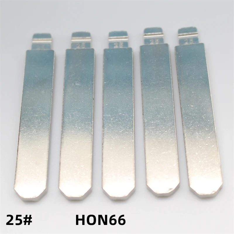 

FLYBETTTER OEM 50 шт. 25 # HON66 металлический пустой необрезанный лезвие дистанционного ключа для Honda для Keydiy KD Xhorse VVDI JMD