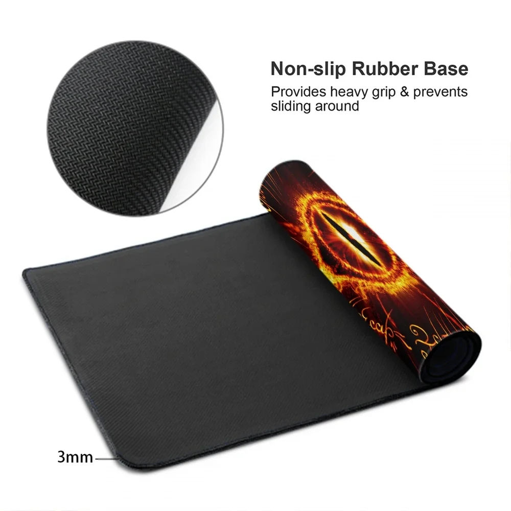 Mouse Mats Lotrs Movie Rings Mat Large Pad Mousepad Anime Gaming Accessories Cute Mause Kawaii Carpet Gamer Cabinet Xxl Keyboard