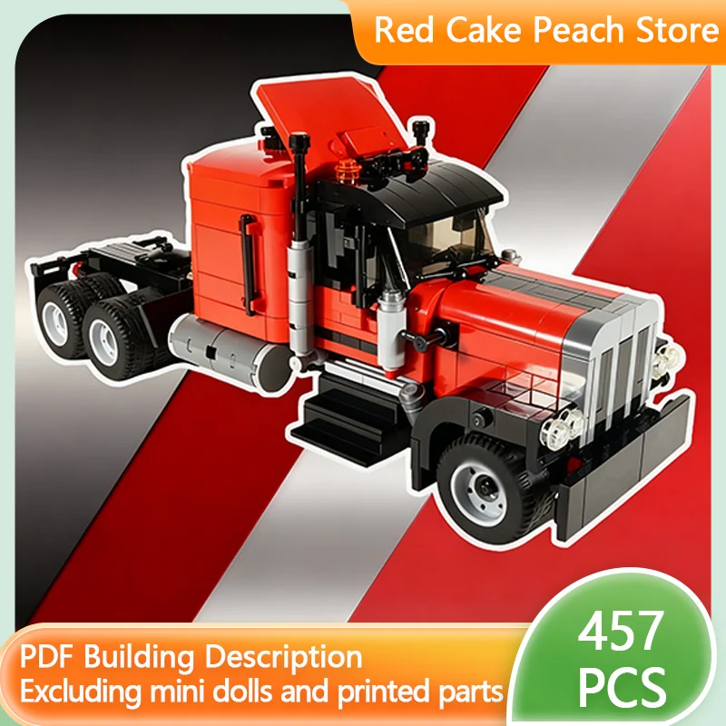 

Модель городской автомобиль MOC, строительные кирпичи 379, американский сверхмощный грузовик, модульная технология, детские праздничные подарки, сборка игрушек, костюм