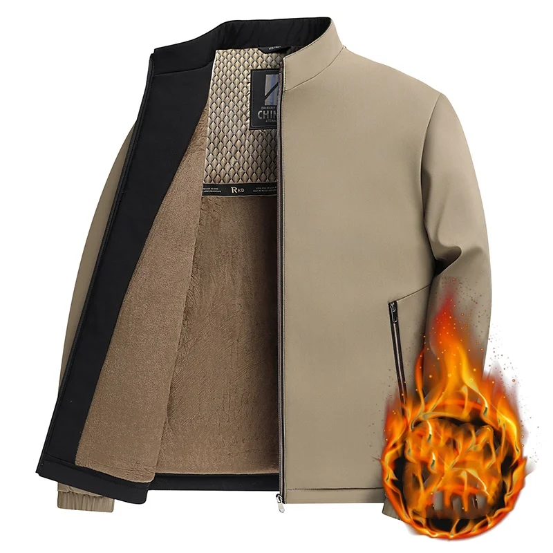 

Men's Fleece-Lined Thick Cotton Jacket, Men's Cotton Coat, Men's Winter Jacket