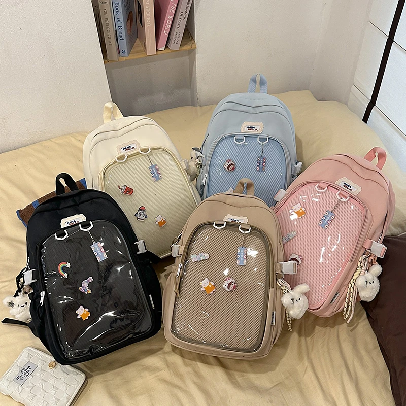 students-large-capacity-transparent-pocket-school-bag-casual-kawaii-ita-backpack-cute-aesthetic-daypack-for-teen-girls