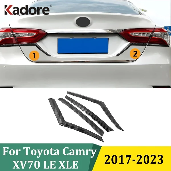 

For Toyota Camry XV70 LE XLE 2017-2023 Taillight Eyebrow Cover Trim Rear Tail Light Lamps Eyelid Strip Car Accessories