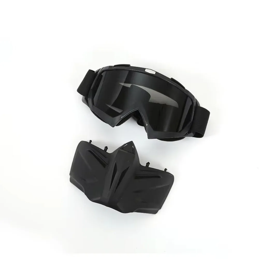 قناع ركوب متعدد الألوان مقاوم للغبار، نظارات تزلج قابلة للإزالة، مقاومة للصدمات، شريط قابل للتعديل، معدات حماية للعمل للجنسين