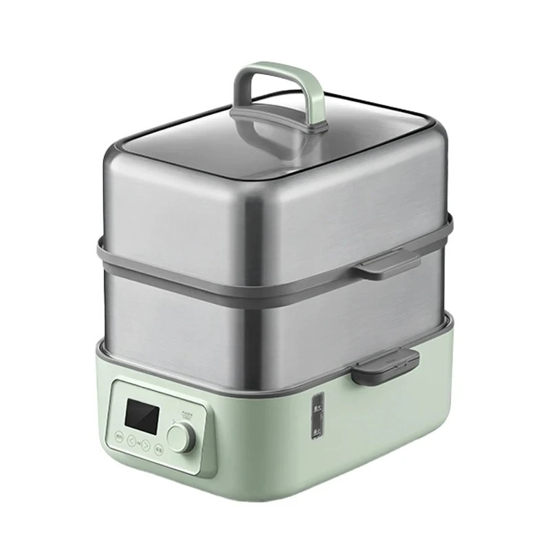Stainless Steel Food Steamer 18H Reservation For Home Kitchen Breakfast