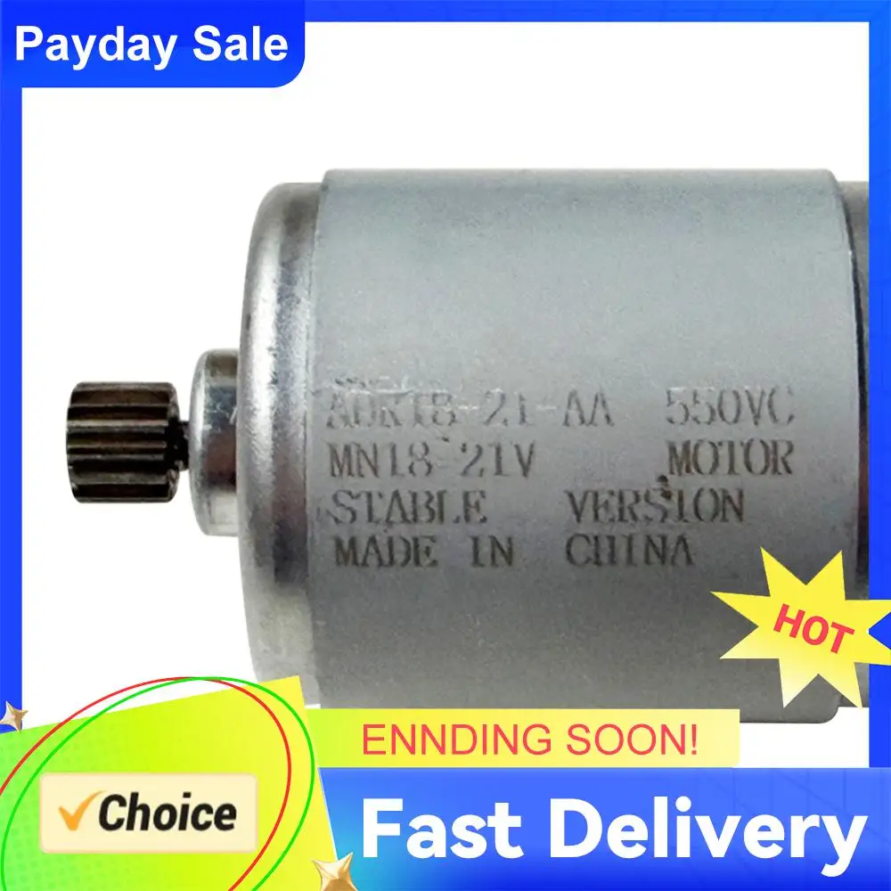 

Миниатюрный двигатель постоянного тока 21В, 14 зубьев, редукторный, 28000 об/мин, диаметр шестерни 8,2 мм, аксессуары для электроинструментов, для двигателя 550, литиевая цепная пила