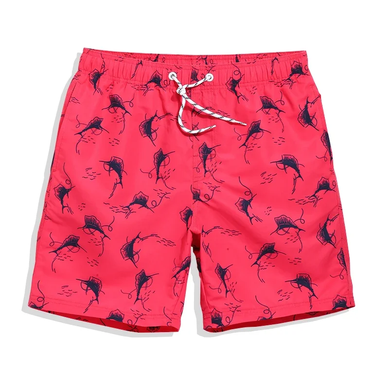 Qikerbong man en vrouw boardshorts marineblauw zomerbadmode Lover shorts kopen 2 stuks 1 zak cadeau