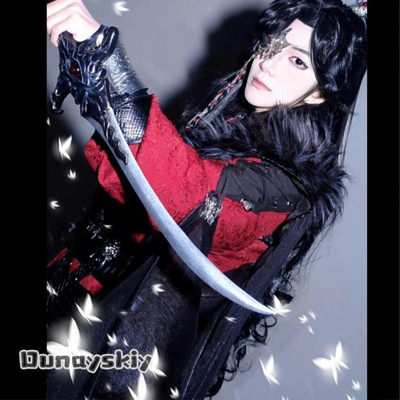 

aBAzOS*@Hua Cheng E-Ming Horror 3D Polylactic Acid Props Accessories Punk Halloween Cos Anime Heaven Official's Blessing Cosplay