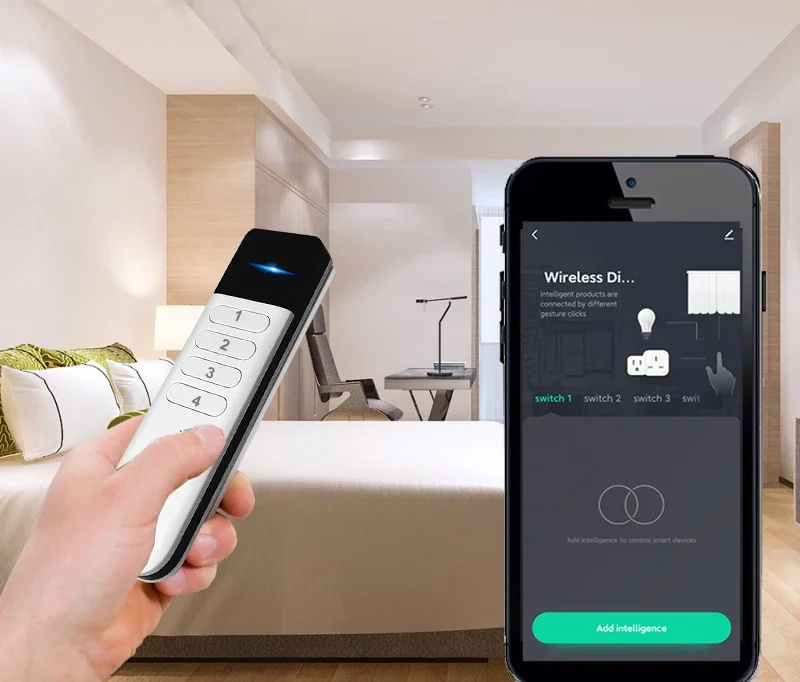 Tuya ZigBee 4Key Scene Switch Intelligent Linkage Smart Wireless Lighting Remote Push Button 12 Scenes DIY for Zigbee 2MQTT