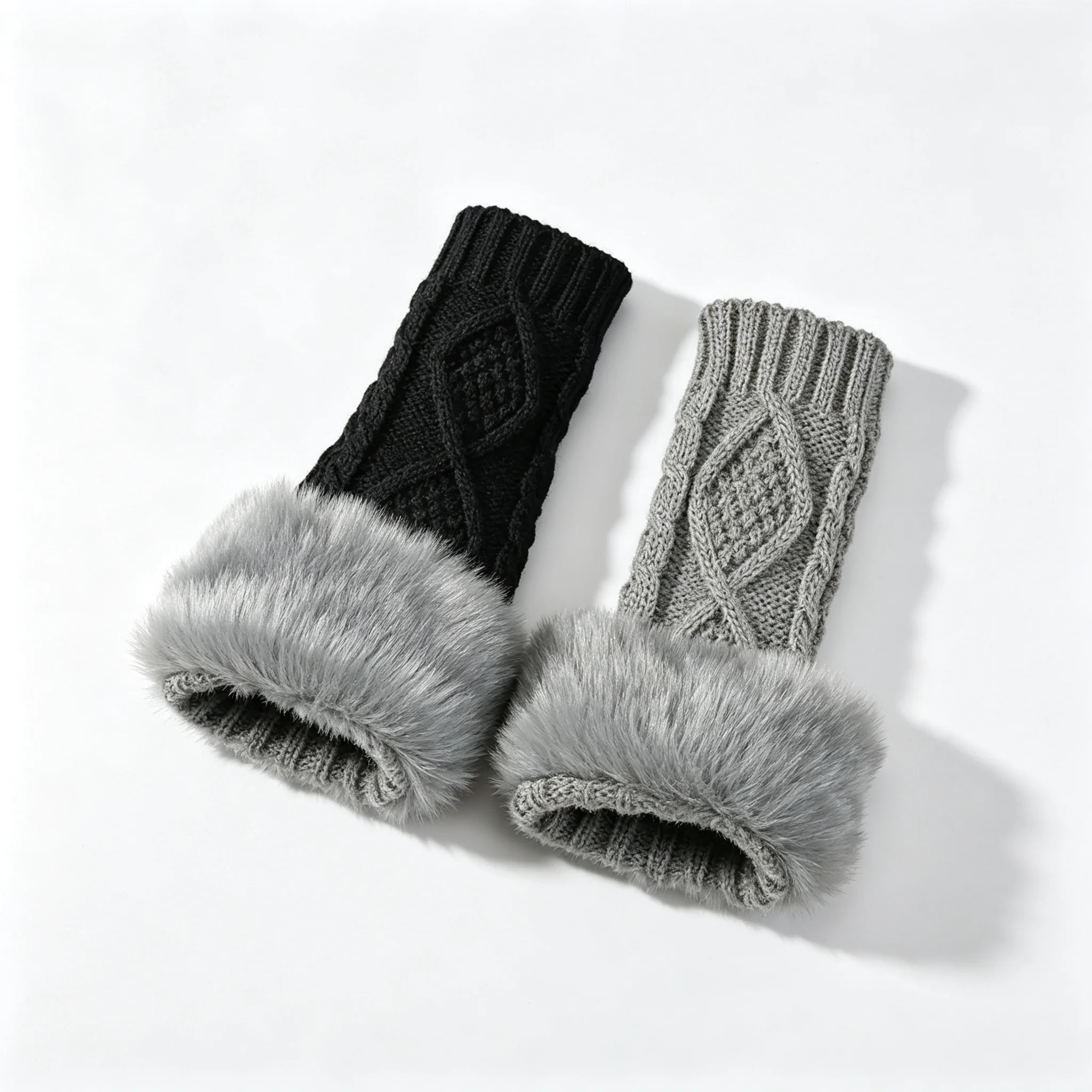 1 Pair Women's Arm Warmers, Simple Stylish Winter Arm Sleeves, Windproof Cold Resistant Thermal Gloves for Outdoor Daily Wear