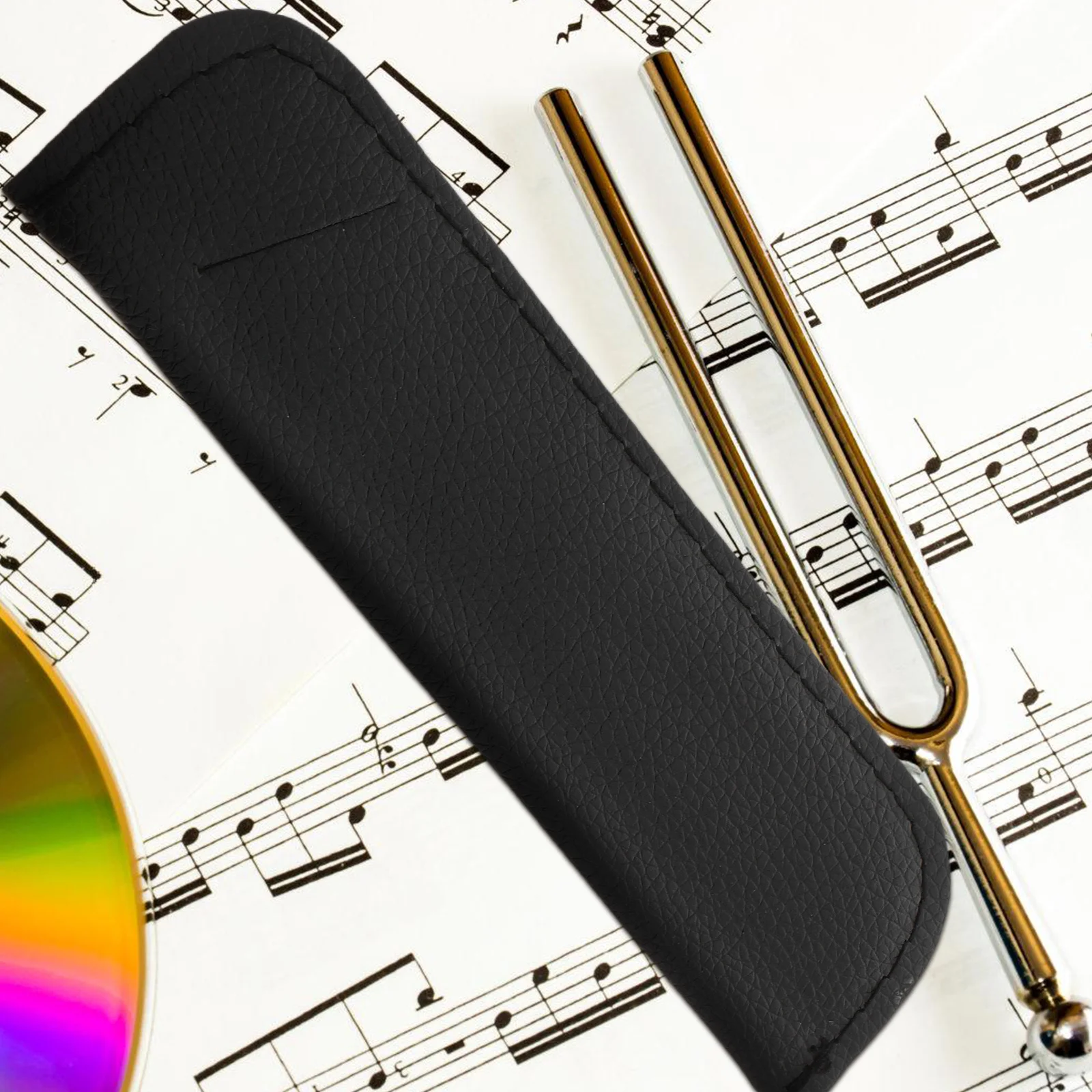 

2 Pcs Tuning Fork Musician Accessory Storage Bag Bags Black Protector Safe