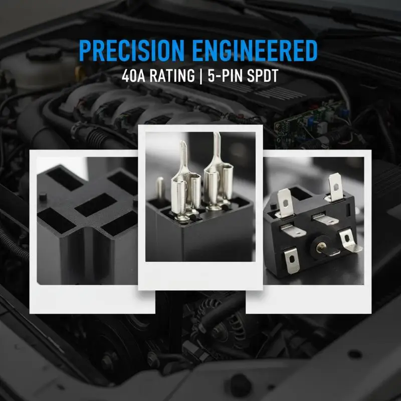 PCB Board Mount Base Holder With 6.3mm Terminals Automotive Car Auto 40A 4/5 Pin SPDT Relay Socket Connector Adaptor