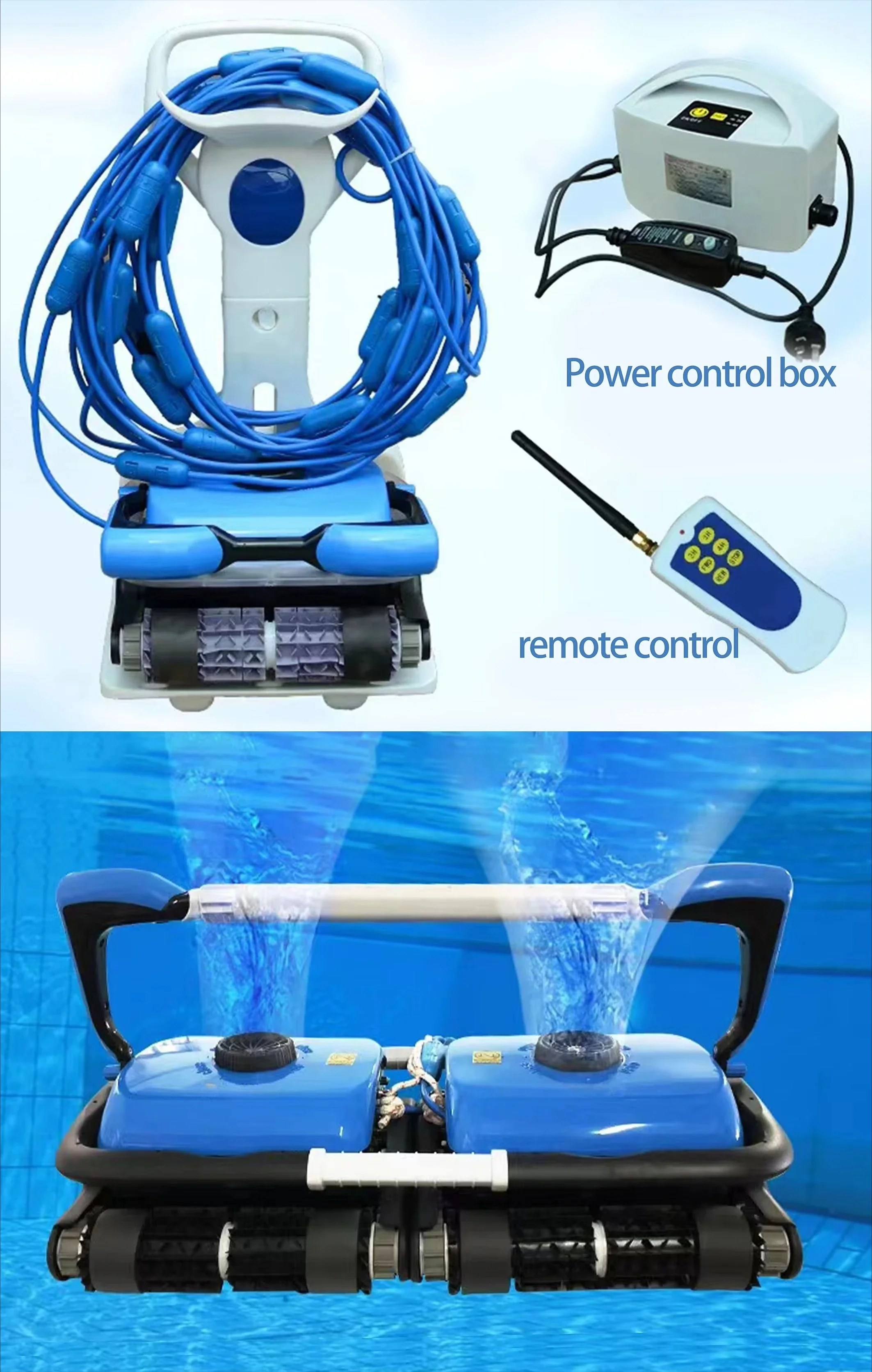 OEM New Arrival Automatic Cordless Robotic Pool Cleaner for Commercial Outdoor Swimming Pool