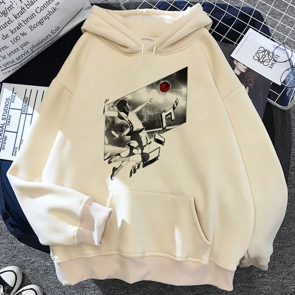 

Volleyball hoodies women long sleeve top y2k aesthetic japanese gothic sweater female vintage tracksuit