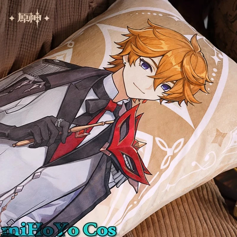 

[Genuine] miHoYo Game Genshin Impact Tartaglia Diluc Cosplay Sofa Pillow Pillow Cover Anime Cartoon Accessories Halloween Gift