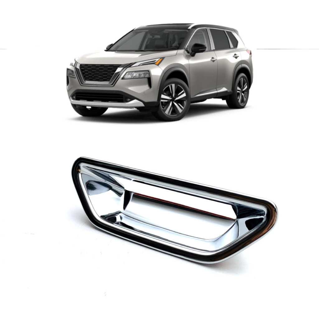 

Rear Car Trunk Door Handle Bowl Cover Chrome ABS Trim Bezel Styling Accessories For Nissan Xtrail X-trail Rogue T32 2014-2021