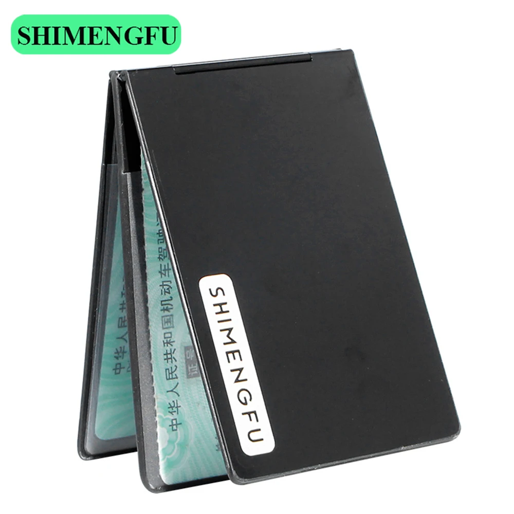 Aluminum Driver License Cover Credit Card Holder ID Card Case Thin Car Driving Document Pass Driver\'s License Box Men Wallet