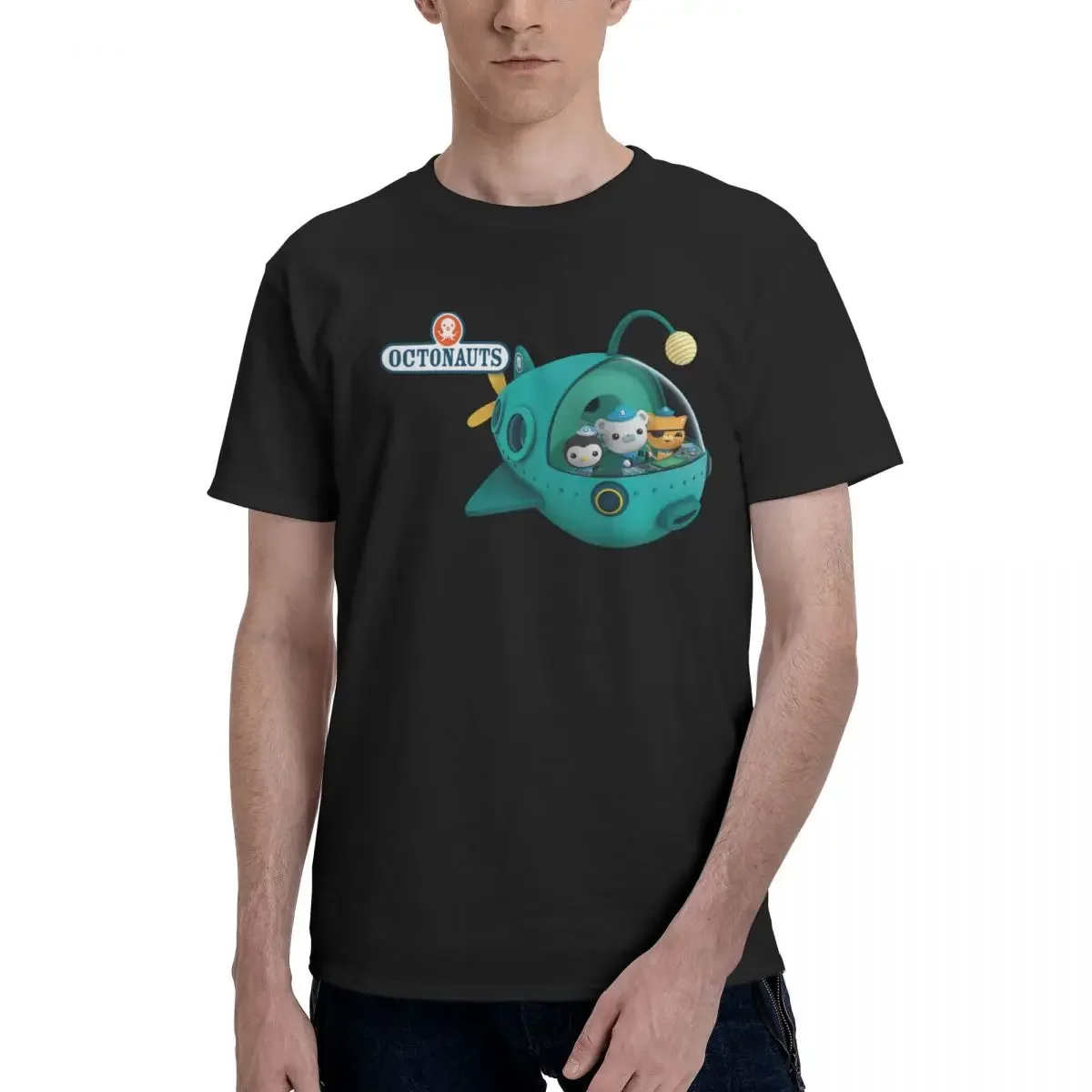 Kid Kwazii The Octonauts T-Shirt for Men Cotton Plus Size T Shirts Men's Short Sleeve O-Neck Summer Clothes Tops S-6XL