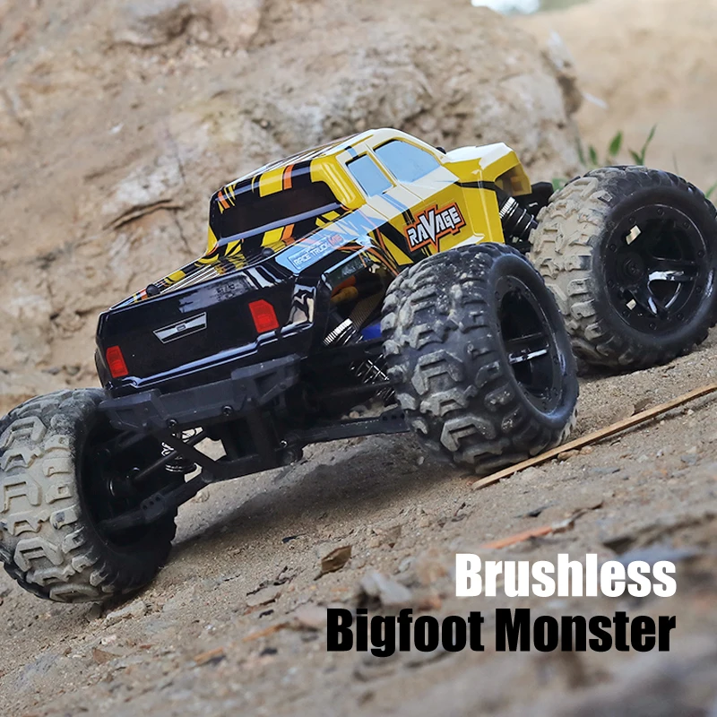 JTY Toys 1:16 RC Car 65km/h Brushless Remote Control Monster Truck Off-Road Vehicle 4WD Rock Climbing Buggy Children Adults Toy