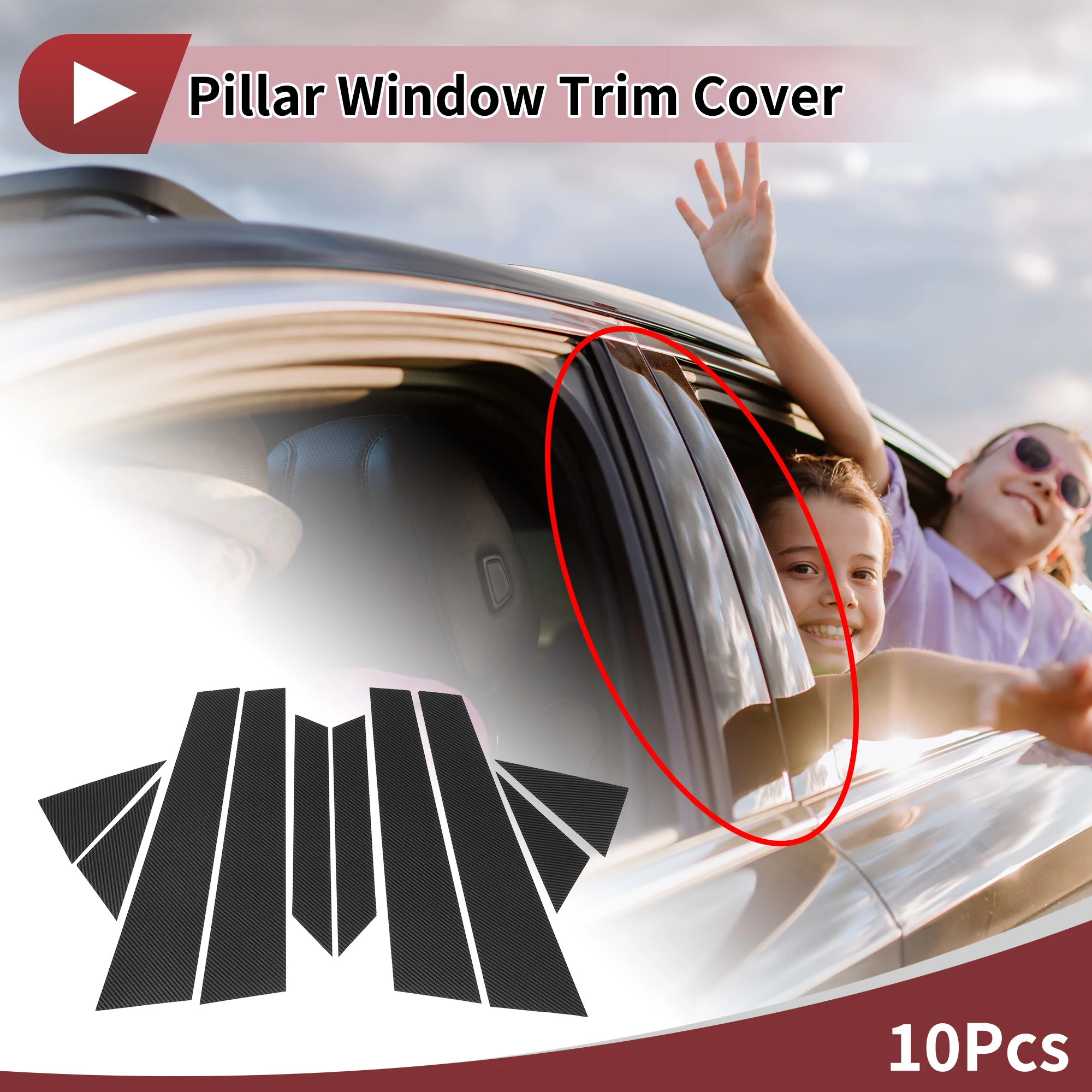 

UXCELL дверная стойка, оконная отделка, наклейка против царапин, крышка стойки для Hyundai Sonata YF 2010-2014, черная передняя часть из углеродного волокна