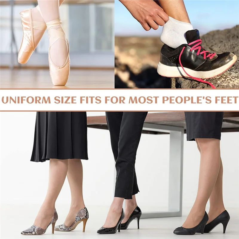 ABDJ-24 Uds. Almohadillas para pies para bailarina, almohadillas para sulcamoiditis para bola de pies derechos, cojín de fieltro para el dolor en el antepié