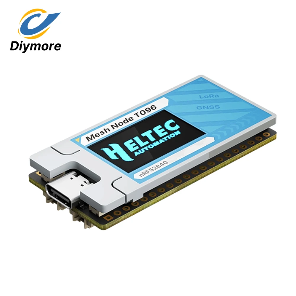 Mesh Node T096 Heltec LoRa GNSS Dev-board Meshtastic Tracker nRF52480 SX1262 28 dBm High Power Chip Support LoRa Meshcore