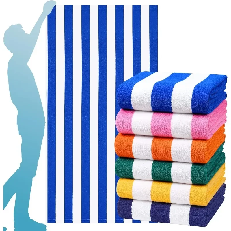 6 Packs Oversized  Big Clearance Pool Travel Accessories Essentials Soft Super Absorbent Camping Towels Bulk Men Women Adults