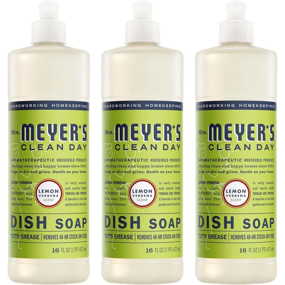 Lemon Verbena Scented Dishwashing Liquid, 16 fl oz, 3-Pack