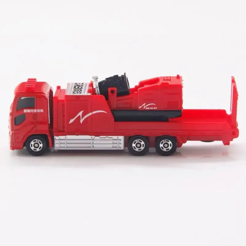 Takara Tomy Tomica lang nr. 128 Naha Brandweerwagen Legering Auto Speelgoed Prachtige automodellen, een verjaardagscadeau voor kinderen