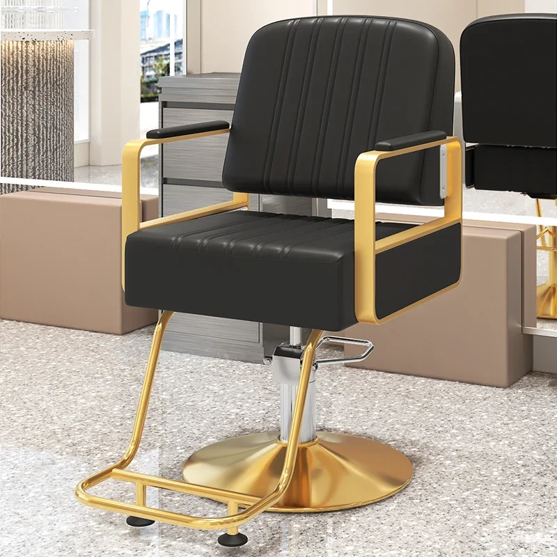 

Barbershop Chair Swivel Salon Hair Stylist Furniture Desk Beauty Hairdressing Professional Barber Chairs Silla Auxiliary Vanity