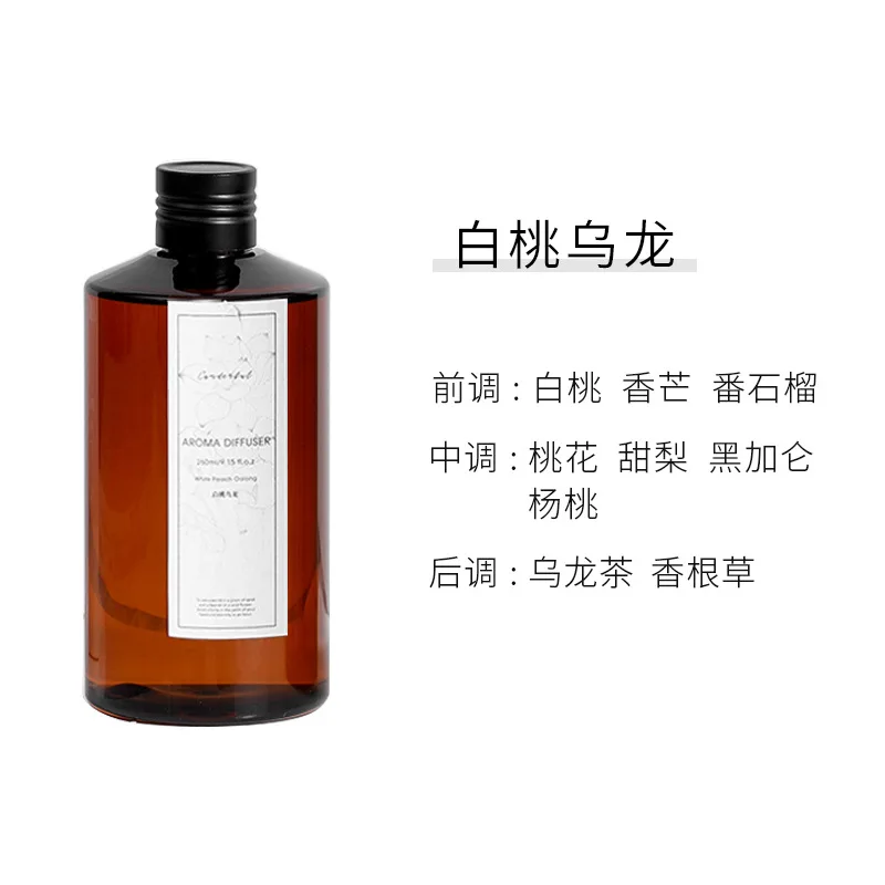 260ml Vloeibare Navulvloeistof voor Rietdiffuser, Huisgeur Essentiële Olie voor Slaapkamer, Woonkamer, Aroma Supplement