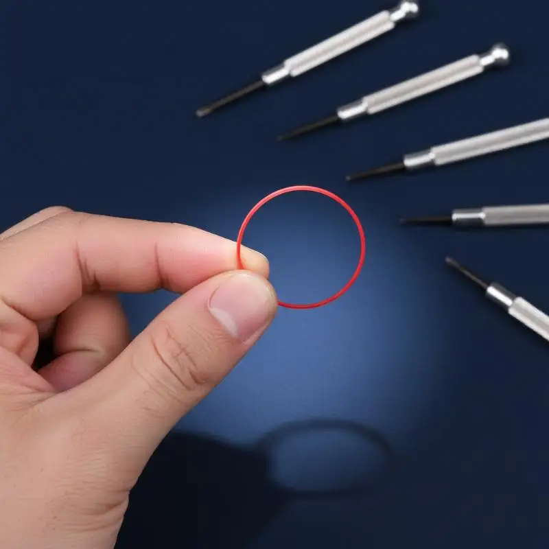 Red Gasket Ring Dia 17-32MM Waterproof Gasket Fit For Watch Case Back Cover T035 1853 Case Ring Part
