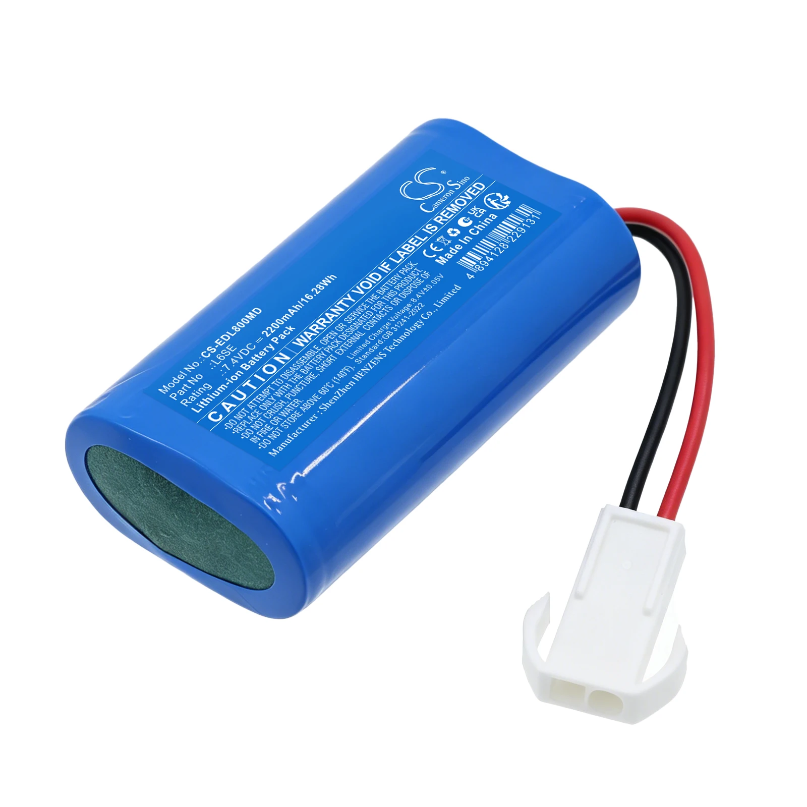 Replacement 7.4V 2200mAh Medical Battery L6SE for OSEN 9000 9000E Patient Monitor, For EDAN L8