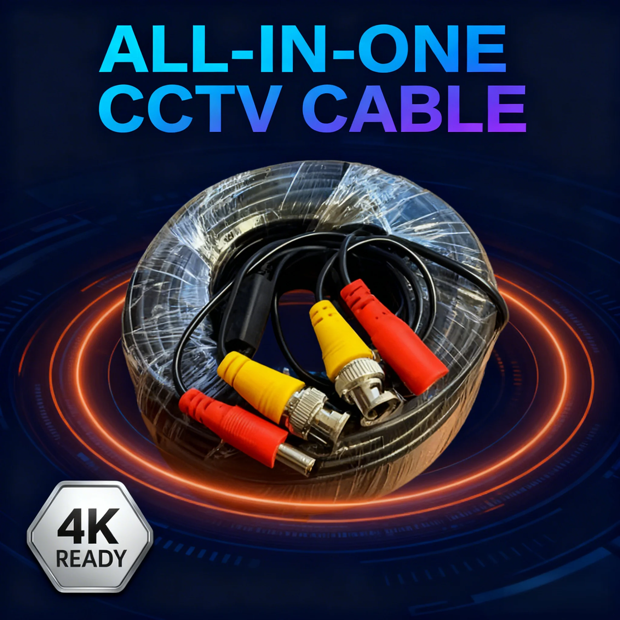 

Кабель видеонаблюдения BNC + DC 2-в-1 — стабильное видео и питание от 5 до 30 м, удлинитель на большие расстояния для видеорегистратора камеры AHD/CVBS