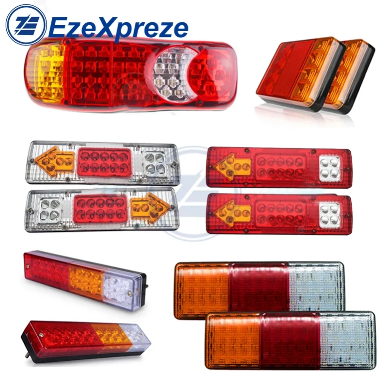 

8 19 20 30 46 72LED 12V car truck waterproof brake stop turn signal light tail rear light trailer light