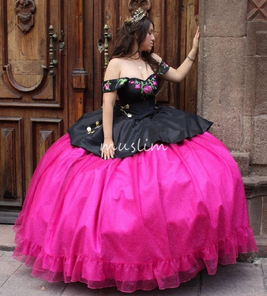 Vestidos De quinceañera De estilo mexicano elegante, color rosa