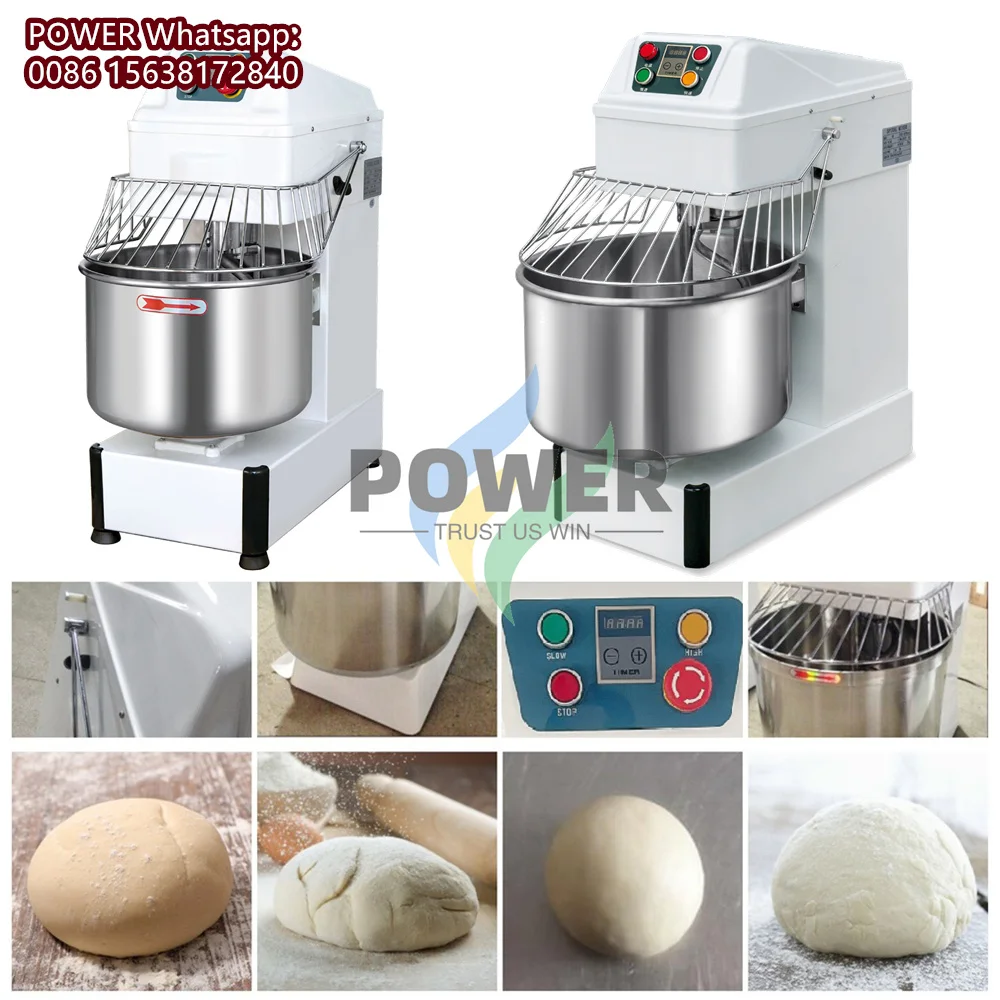 20L 30L 40L 50L 60L الخبز التجارية الدقيق دوامة الخبز العجين خلاط آلات النمام جديد المعجنات صانع البيتزا كعكة خلاط الخبز